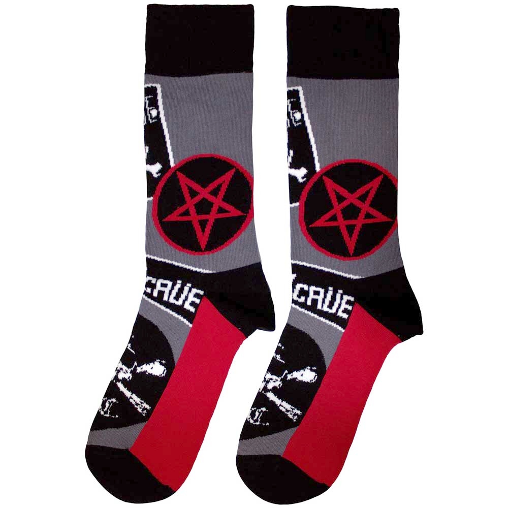 Motley Crue - Logos Sokken - Grijs/Multicolours